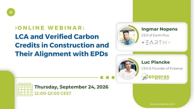Online Webinar: LCA and Verified Carbon Credits in Construction and Their Alignment with EPDs