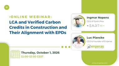 Online Webinar: LCA and Verified Carbon Credits in Construction and Their Alignment with EPDs