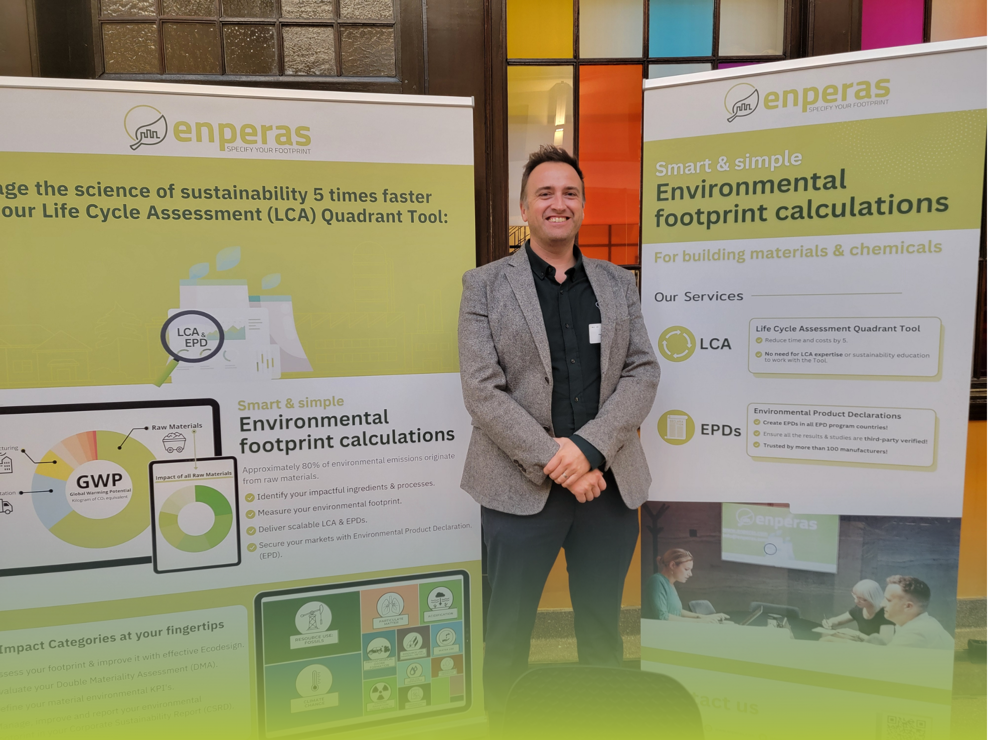 Luc Plancke CEO and Founder at Enperas at Smart Manufacturing Conference SMAFACC in Genk, Belgium